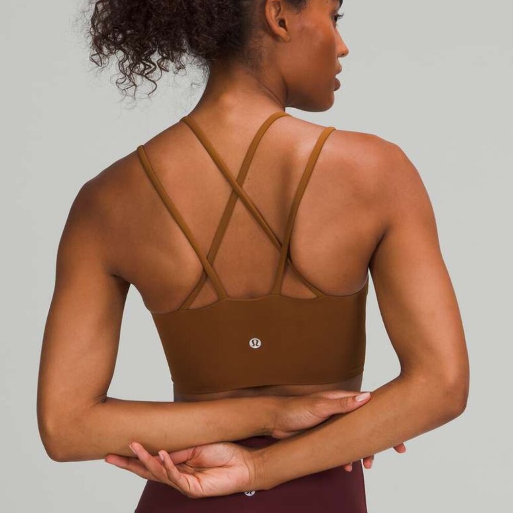 Lululemon Like a Cloud Longline Bra - Copper Brown Sz 4